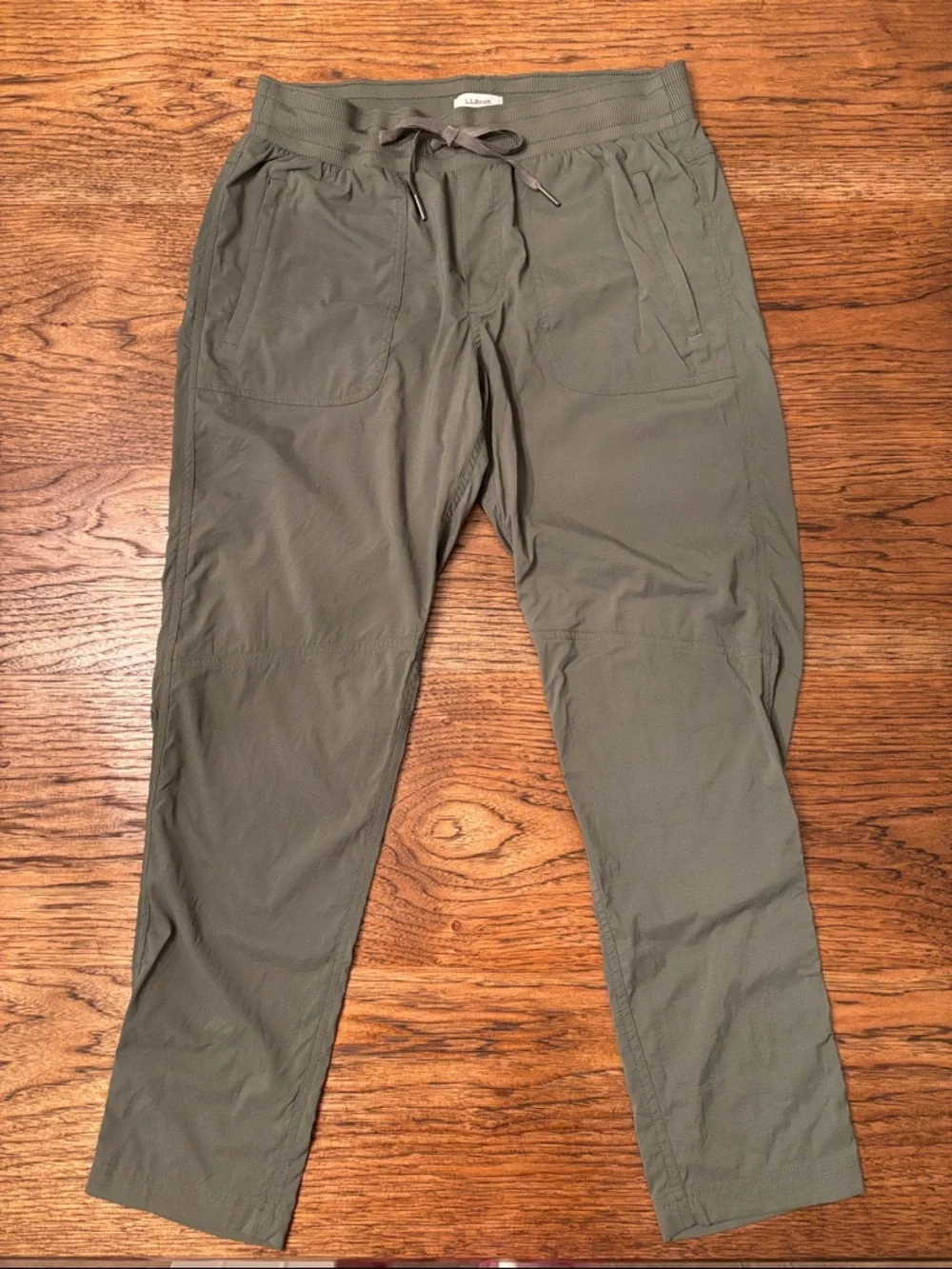 L.L.Bean Olive Green Vista Camp Jogger Pants Women’s Small Pull-On Outdoor